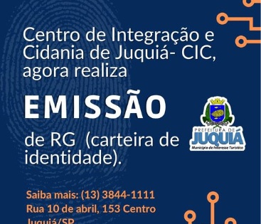 Centro de Integração ao Cidadão - CIC agora realiza Emissão de RG