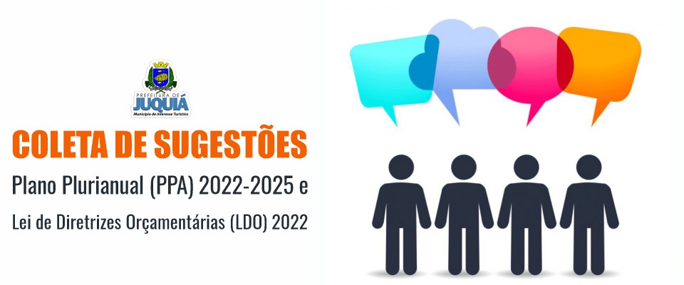 Coleta de Sugestões para Elaboração do PPA 2022-2025 e da LDO 2022