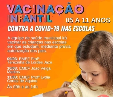Imagem Vacinação Contra COVID-19 nas Escolas
