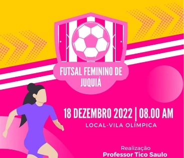 Imagem Vem Aí o 12° Torneio de Futsal Feminino de Juquiá