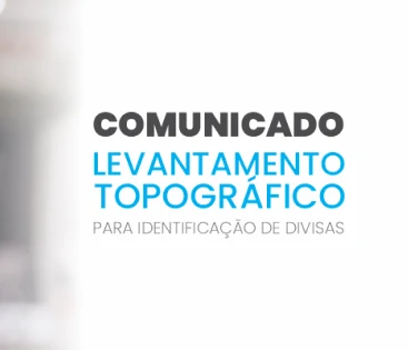 Imagem Comunicado Levantamento Topográfico